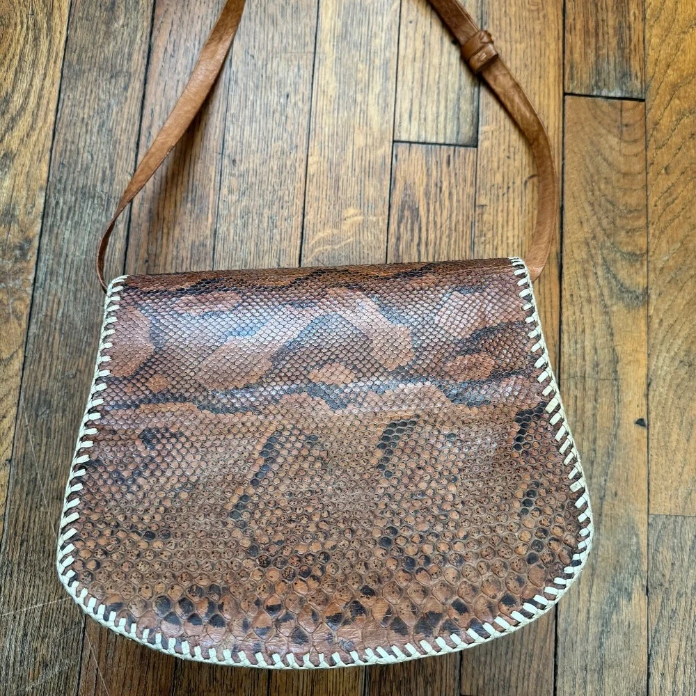Vintage Handmade Snakeskin‎ Bag
